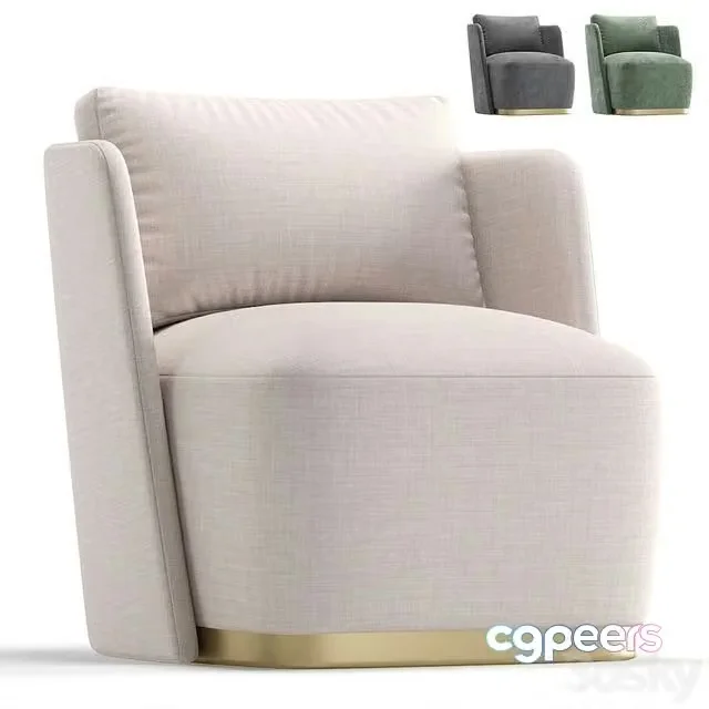 3ds Max Free – Armchair MACQUEEN by Cazarina Interiors 3 Colors Version