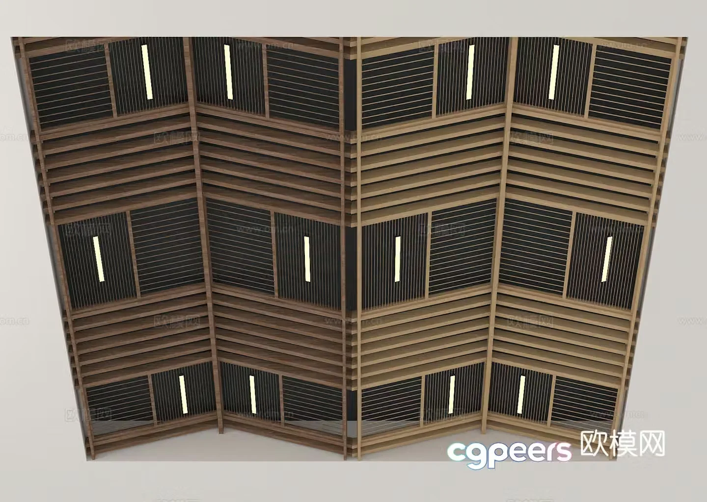 Grille ceiling square ceiling special-shaped ceiling ceiling 3D model