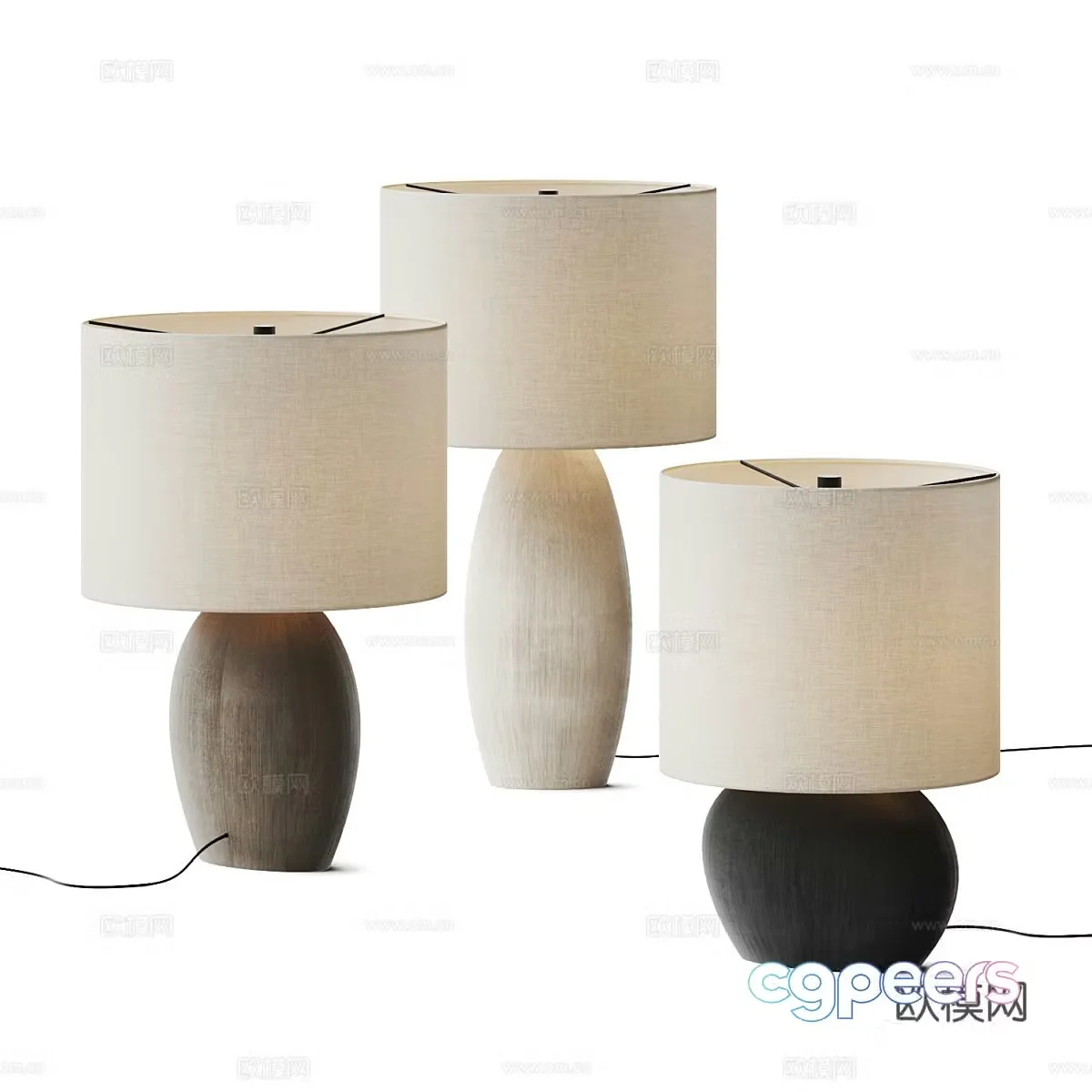 New Chinese desk lamp 3d model