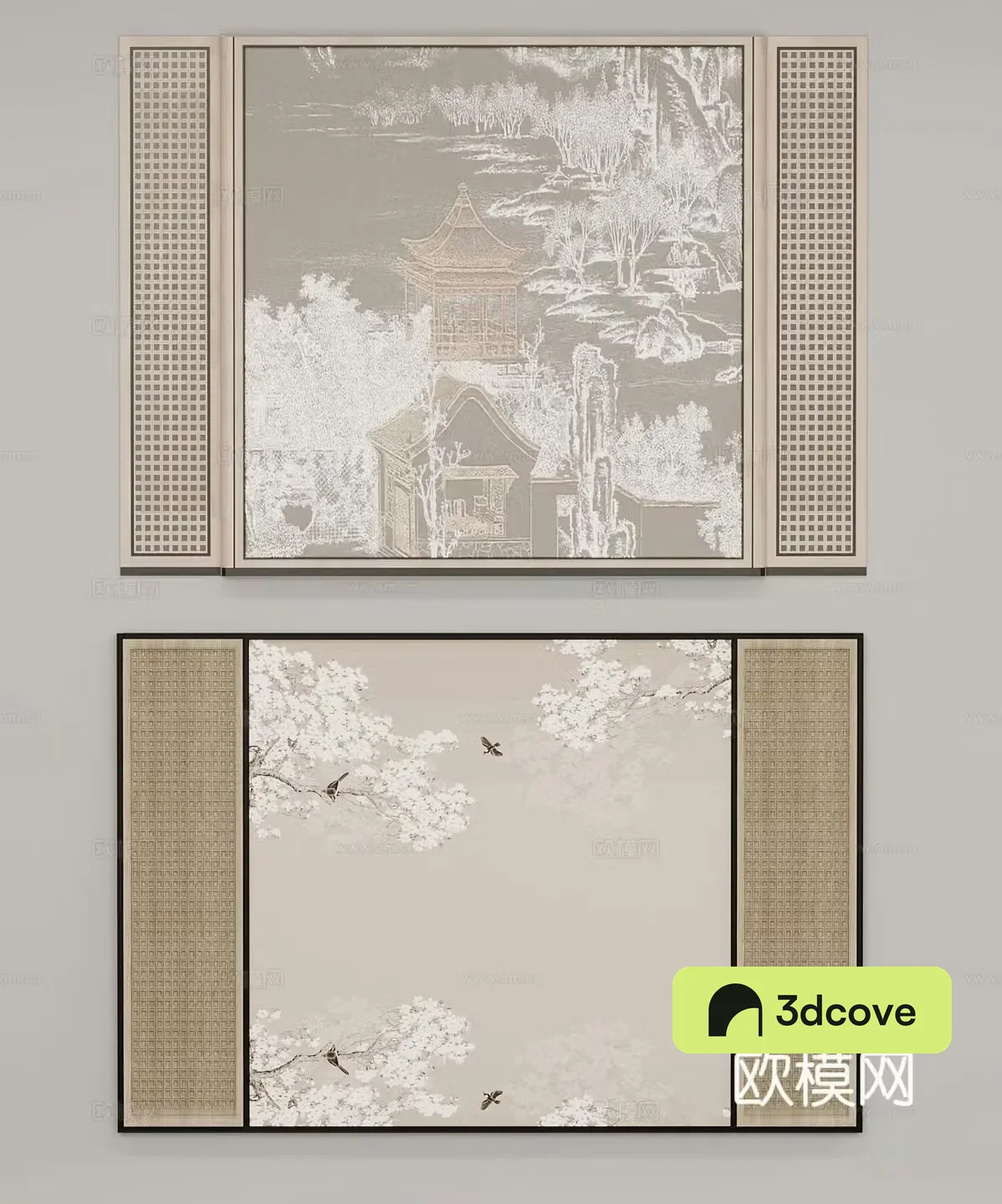 New Chinese style background wall