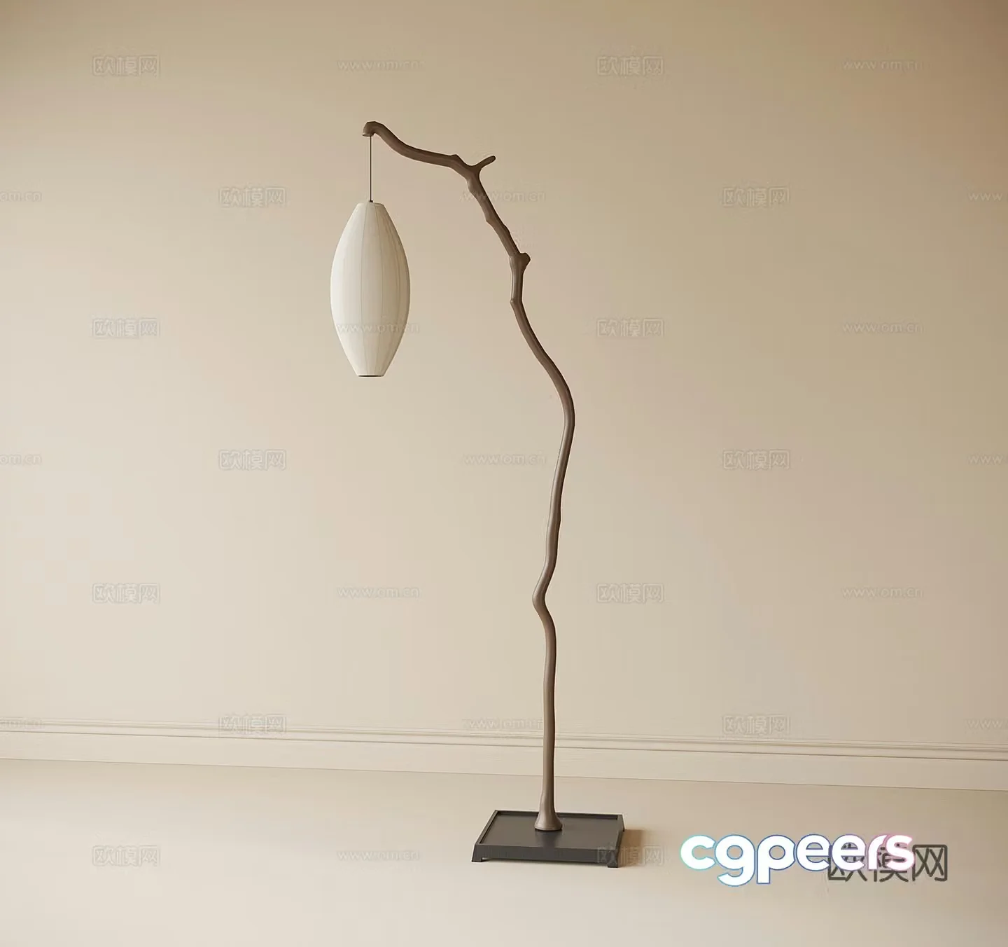 New Chinese floor lamp 3D model