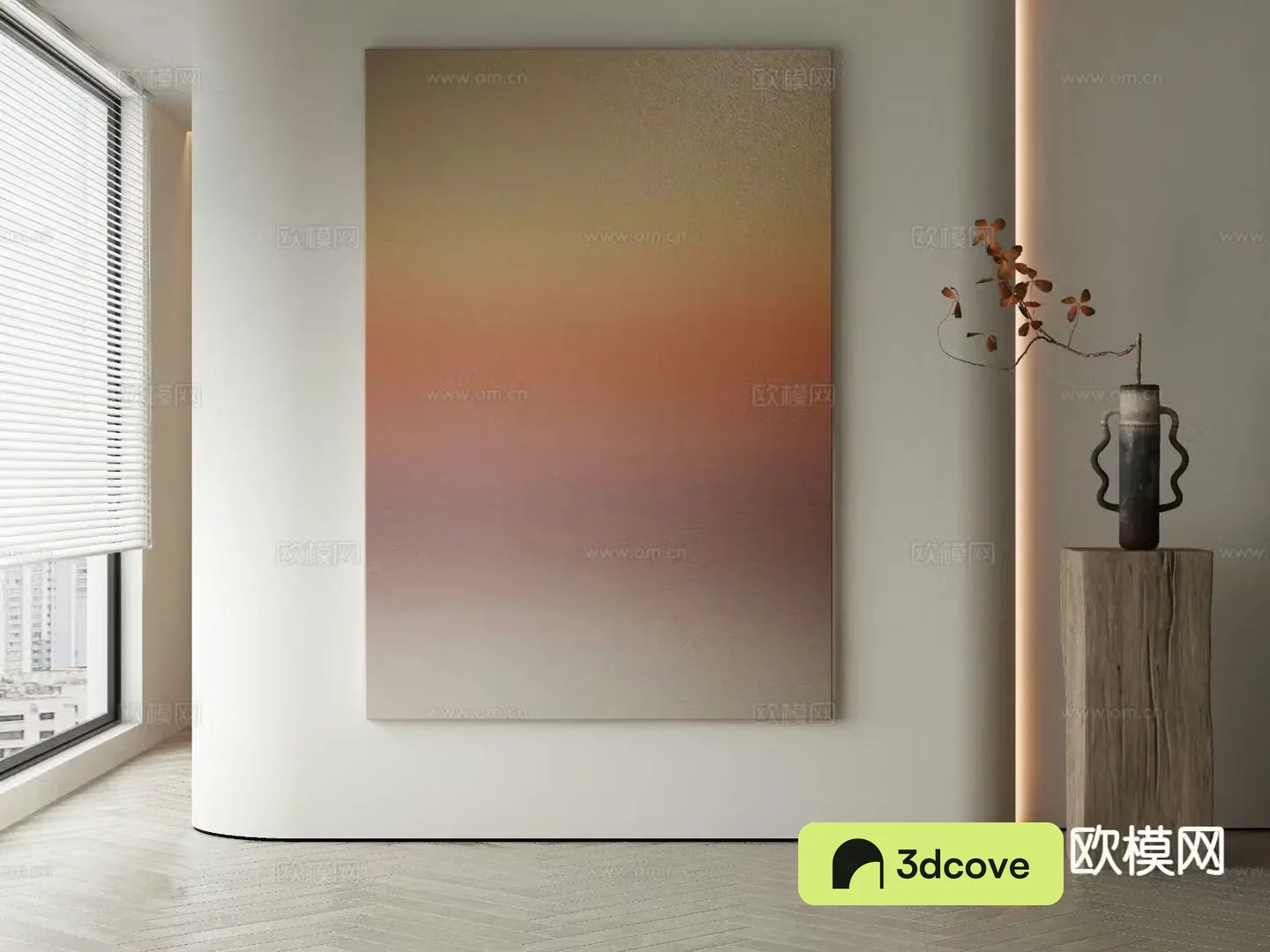 Modern decorative painting gradient hanging painting