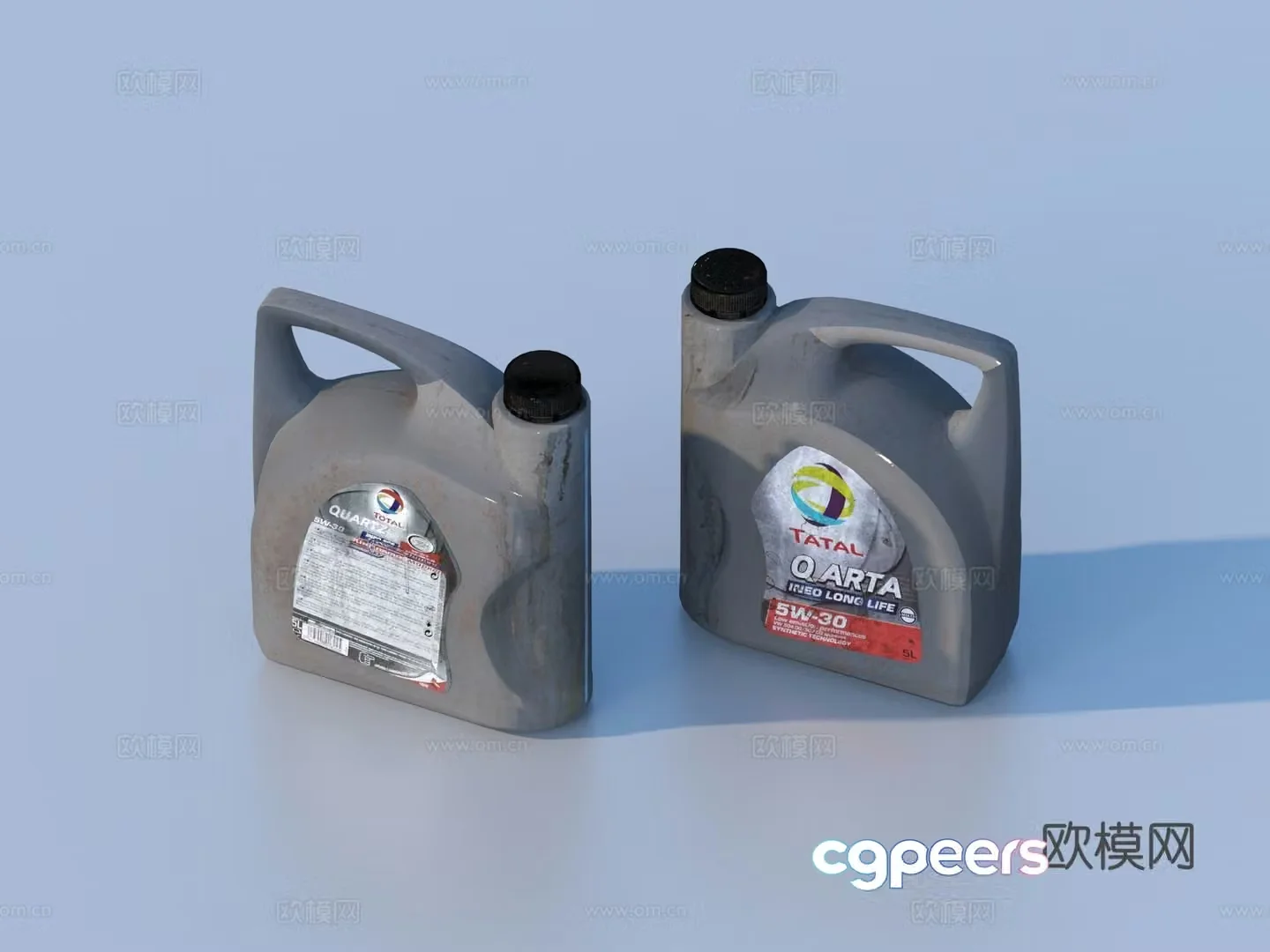 Engine oil bottle gas cylinder plastic gas cylinder oil bottle 3d model