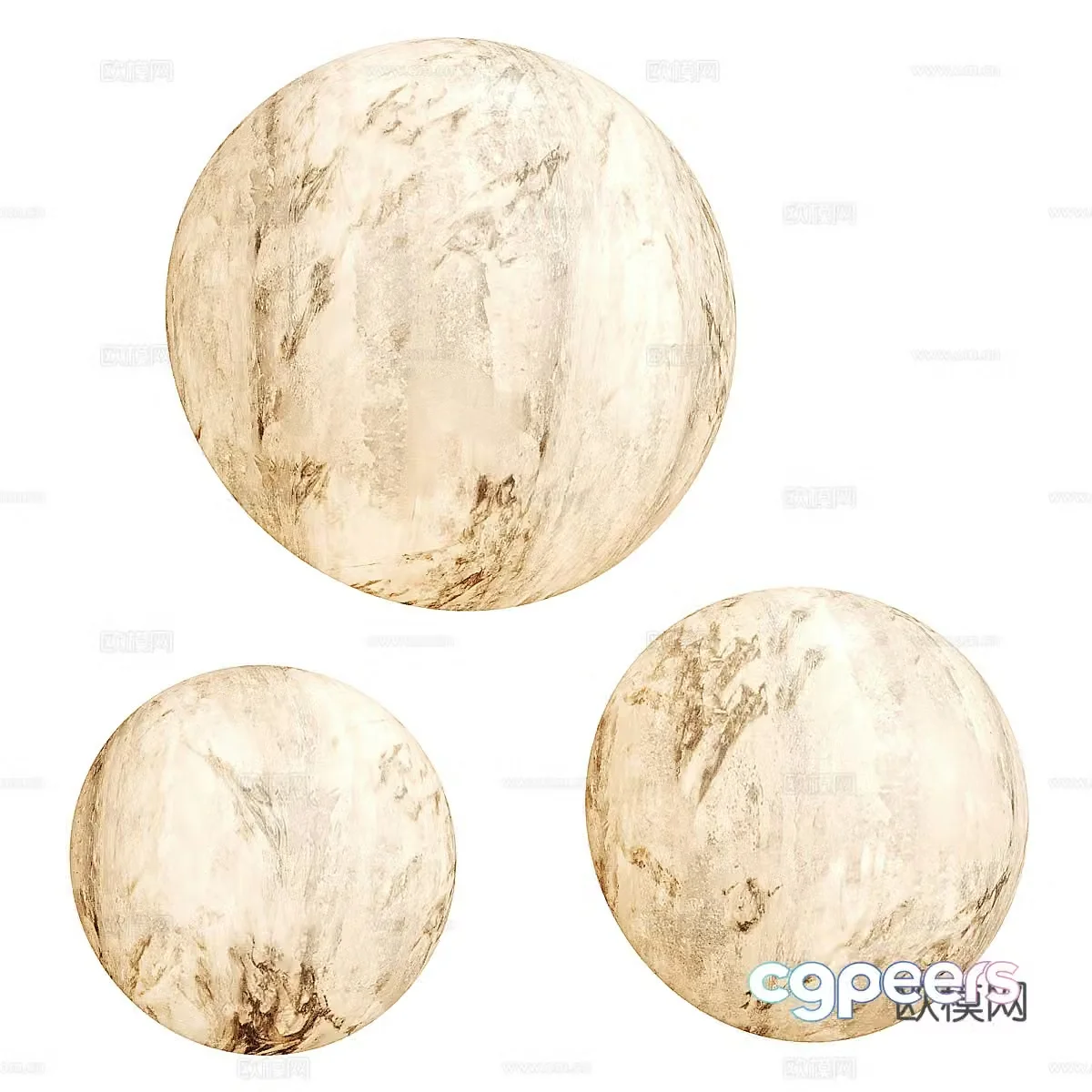 Modern moon decorative wall light 3d model