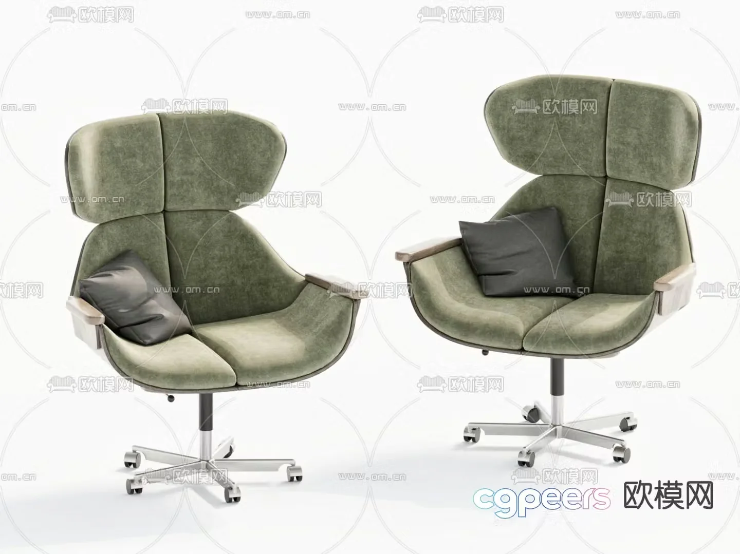 Modern office chair computer chair boss chair 3d model