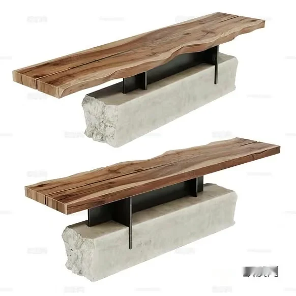 Modern Wood Bench 3D Model – 6970 – CORONA Render
