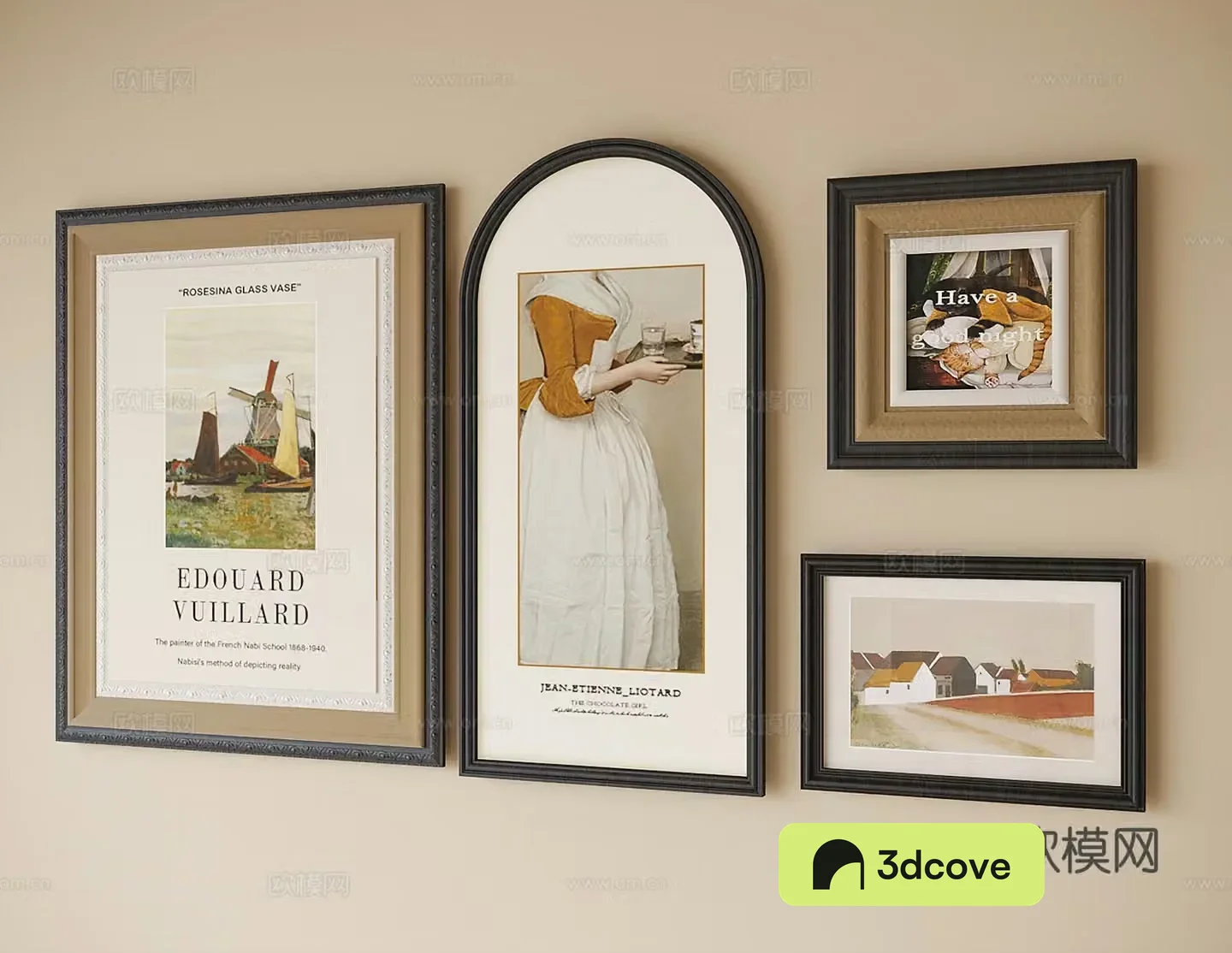 French bedside painting decorative painting