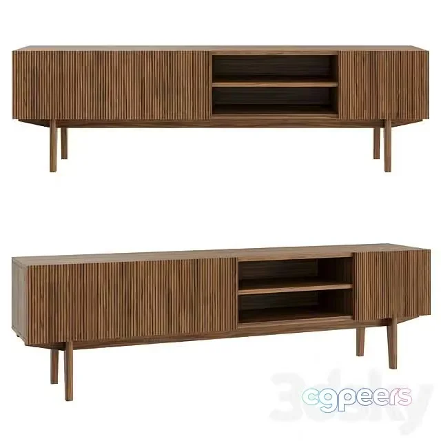 3ds Max Free – TV Stand Scandi Puzzlemebel