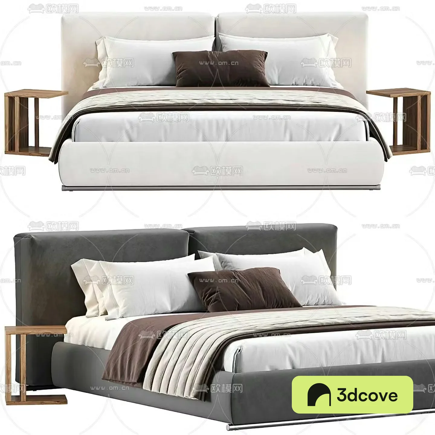Modern double bed