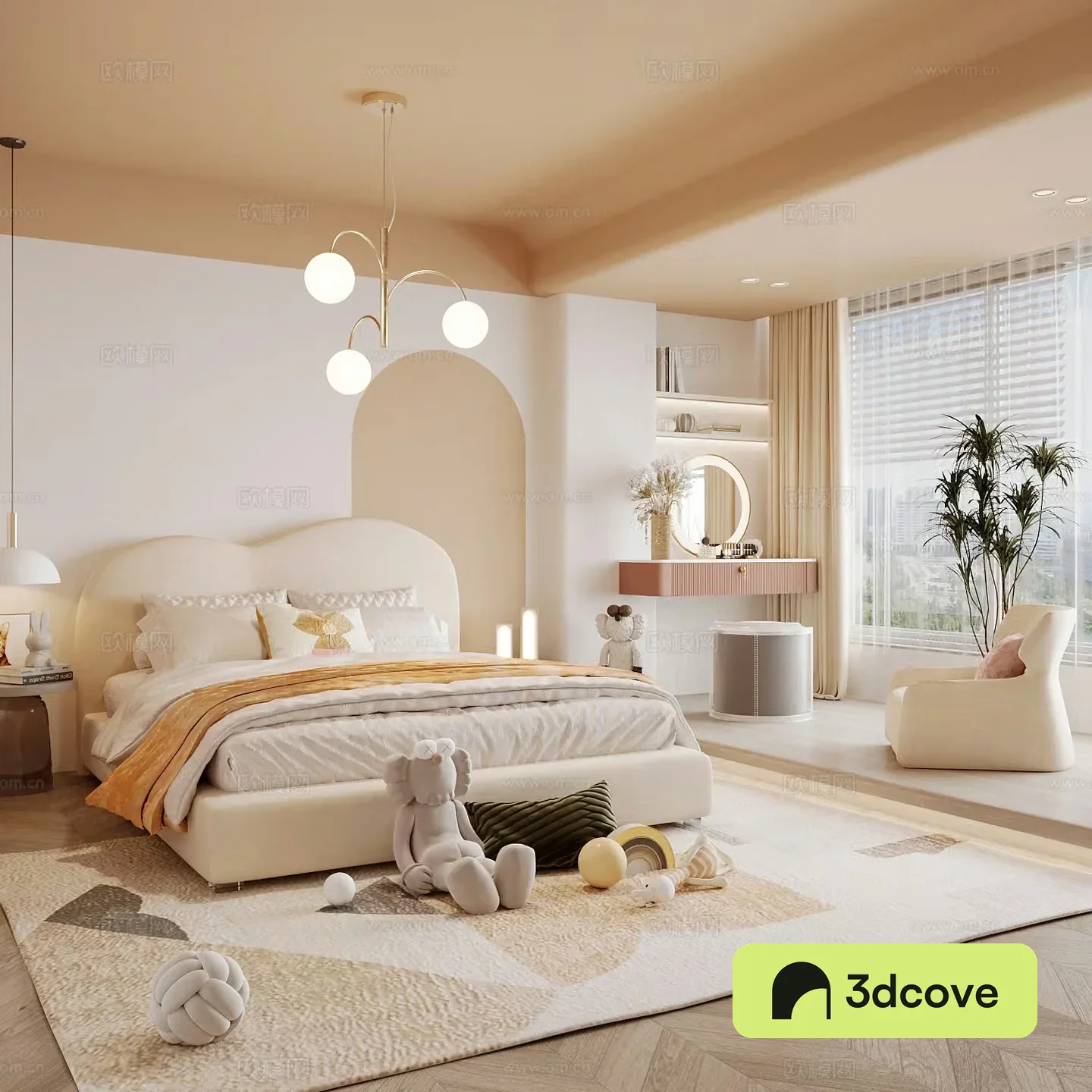 Modern children’s room boy’s room girl’s room children’s bed children’s wardrobe children’s desk