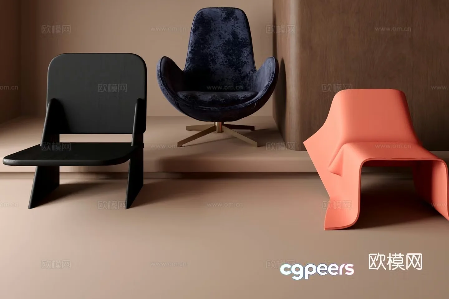 chair leisure chair 3d model