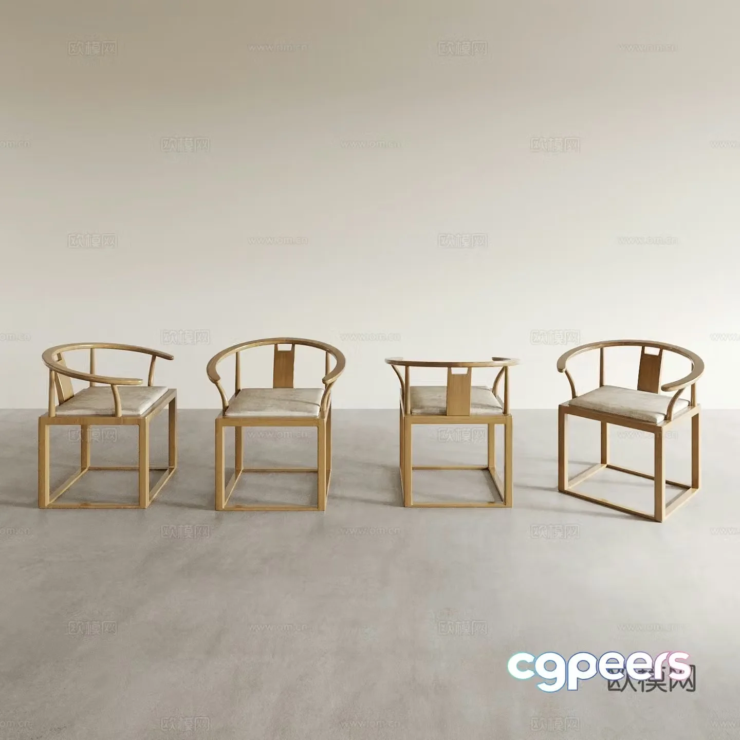 Dining chair Tea chair Leisure chair Coffee chair Dressing chair Makeup chair Armchair Back chair 3D model