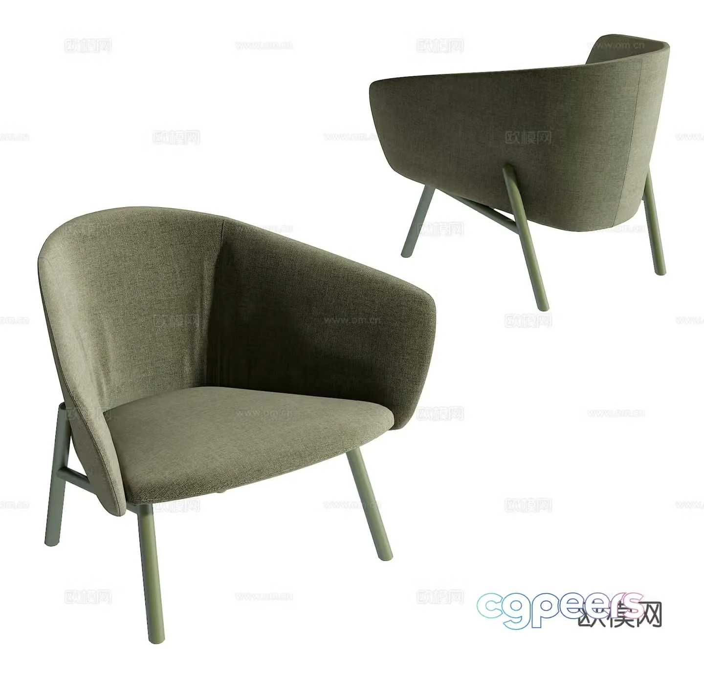 Modern leisure chair 3d model