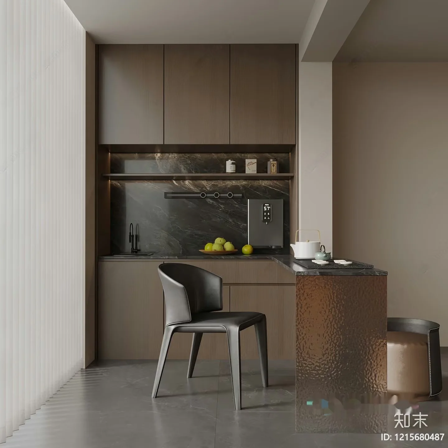 Modern Kitchen Design 3D Model – 13426 – VRAY Render