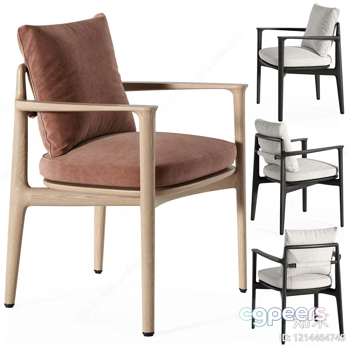 Wooden Chair 3D Model – 23057 – VRAY Render