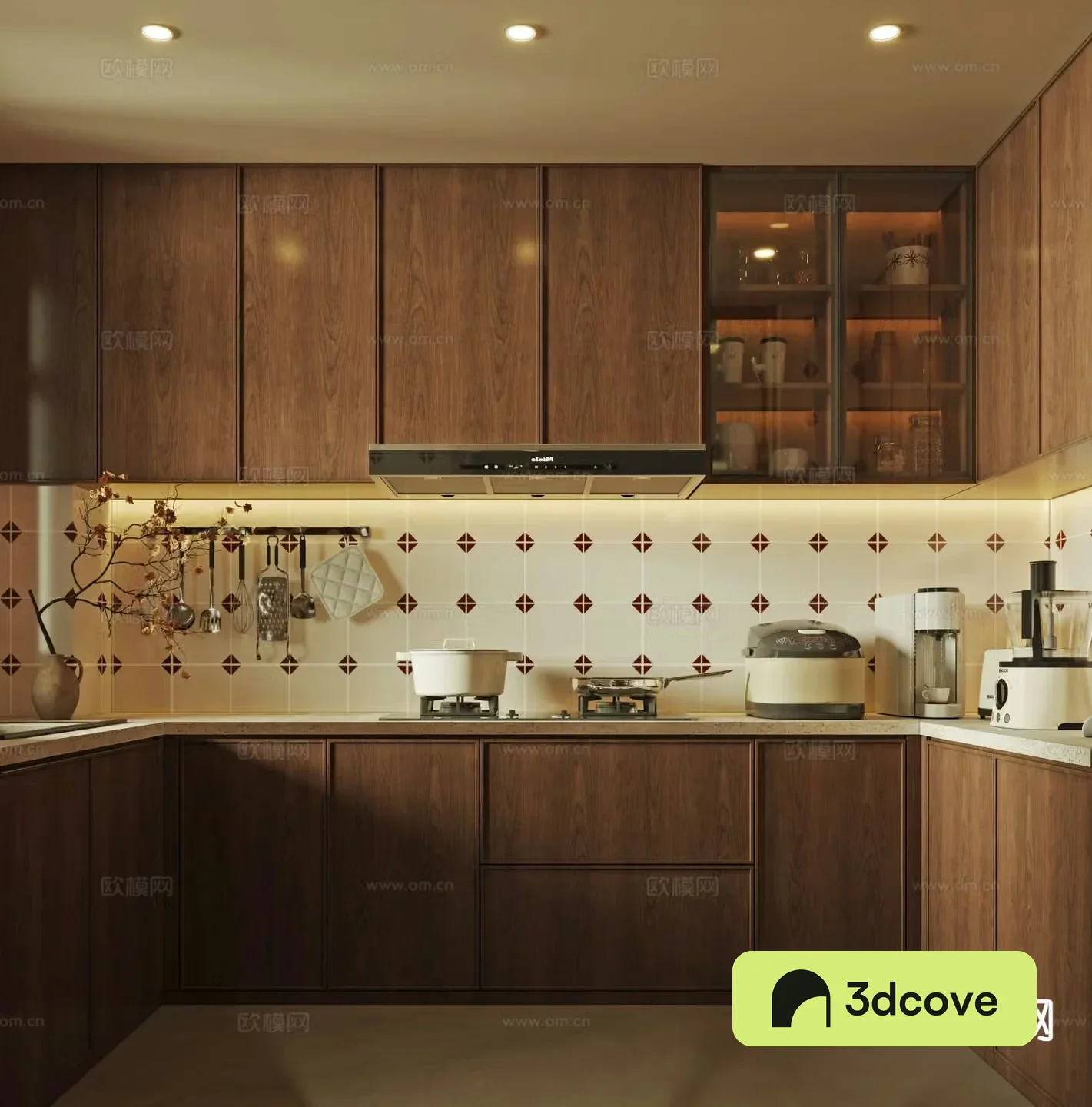 wabi-sabi kitchen cabinet