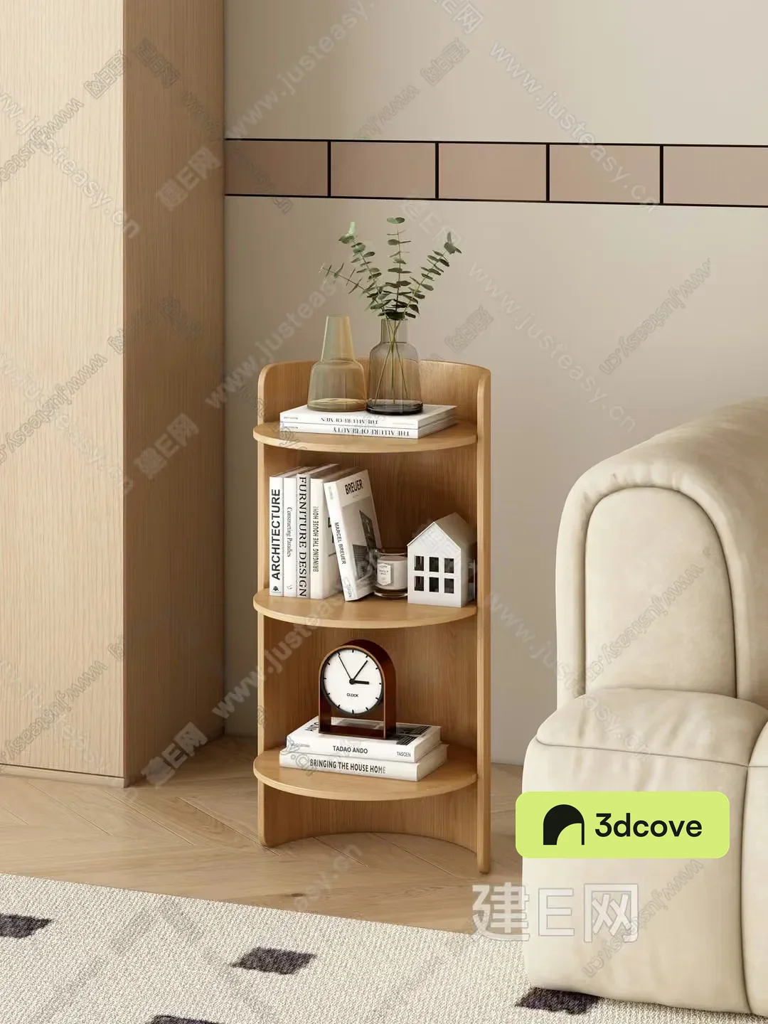 A Wooden Bookshelf