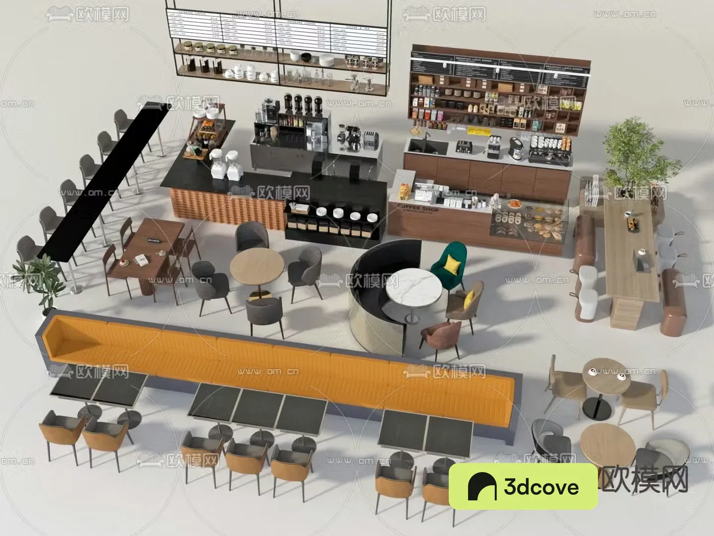 Coffee shop bar coffee shop deck