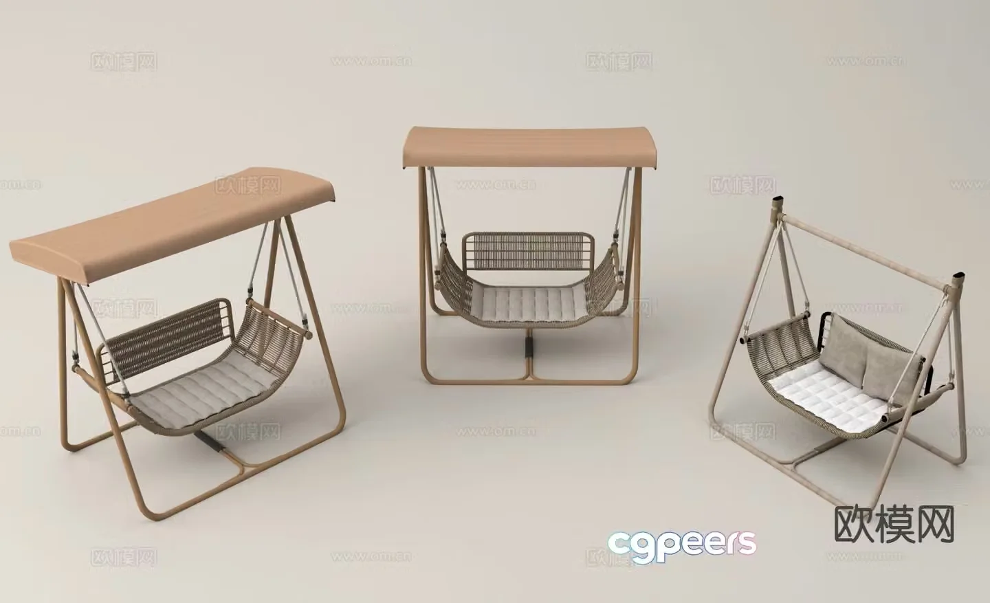 Swing hanging chair swing chair 3d model