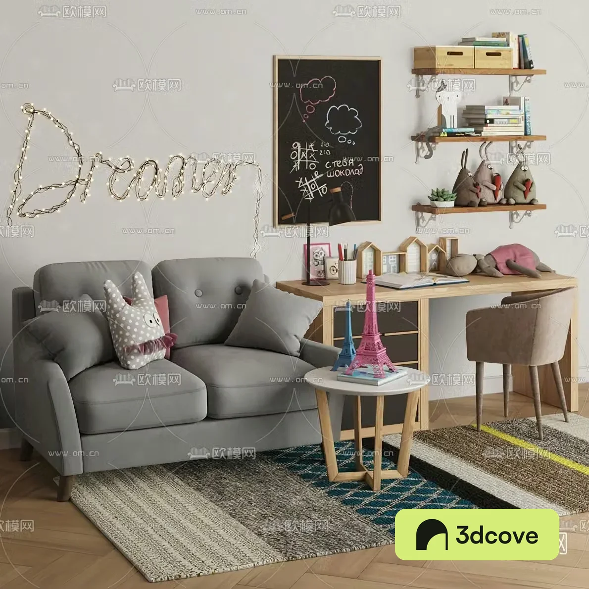 Nordic children’s desk and chair