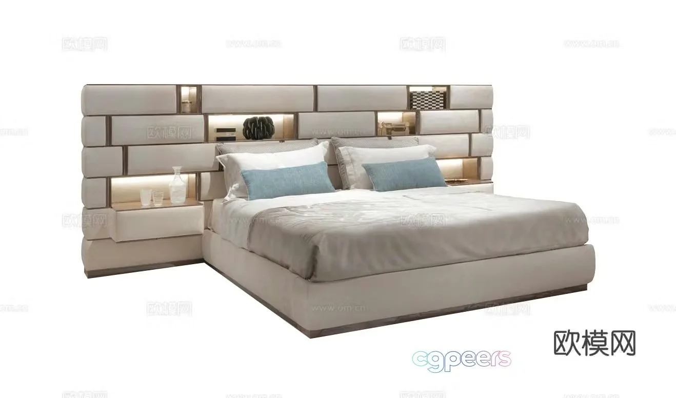 Visionnaire EMOTION Double Bed 3D Model