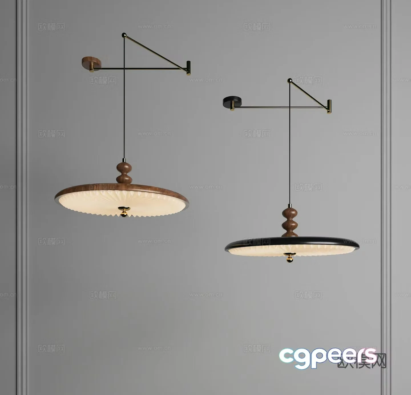 Rocker chandelier Decorative chandelier Restaurant chandelier Retro chandelier UFO chandelier UFO chandelier 3d model
