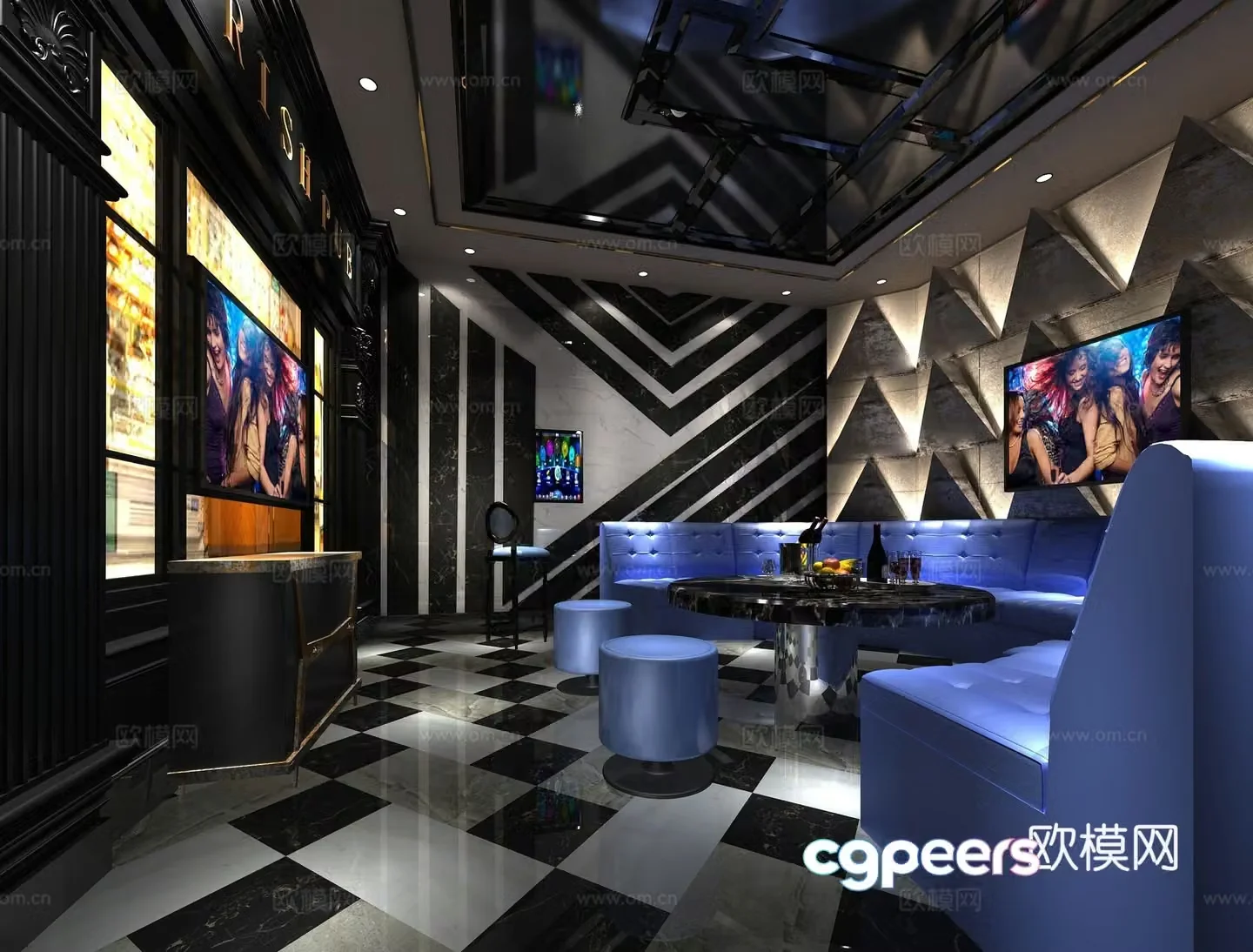 KTV box nightclub bar 3d model