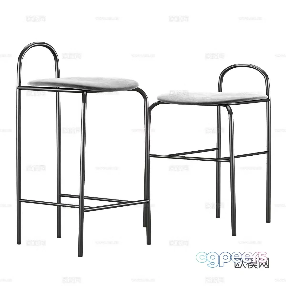 bar stool bar stool high stool 3d model