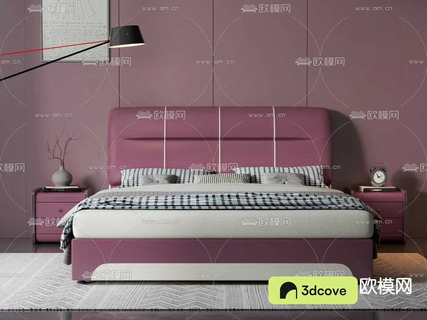 Double bed bedroom bed