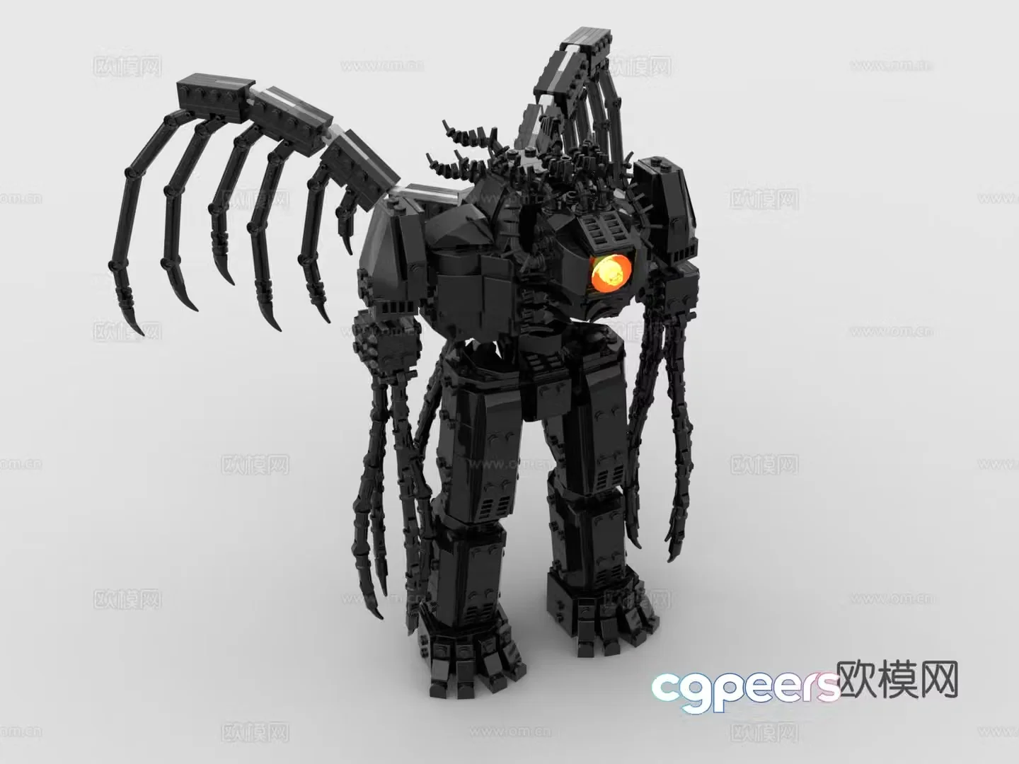 Lego Lego toy building block combat robot Gundam Mermid 3D model