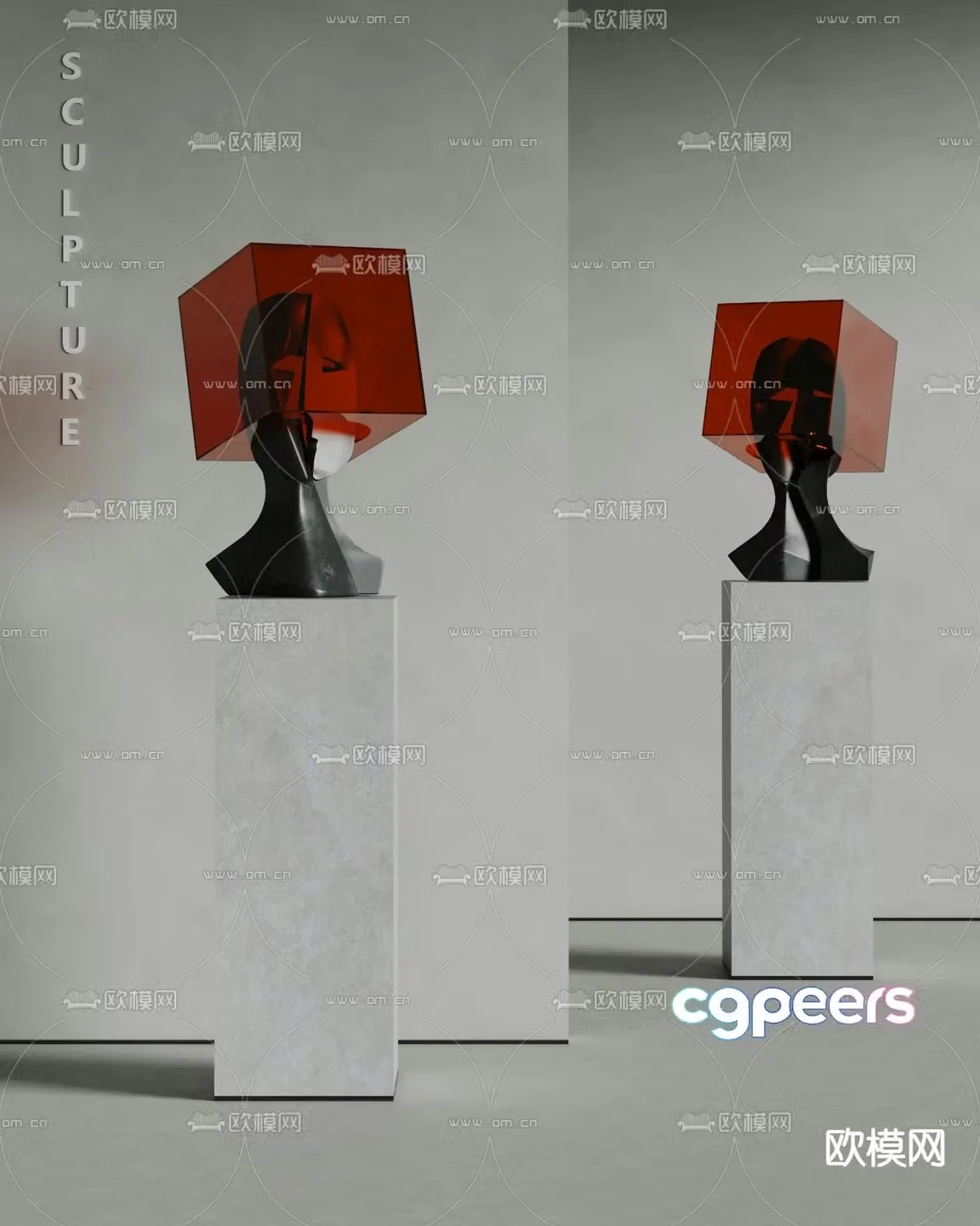 Abstract sculpture Character sculpture 3d model