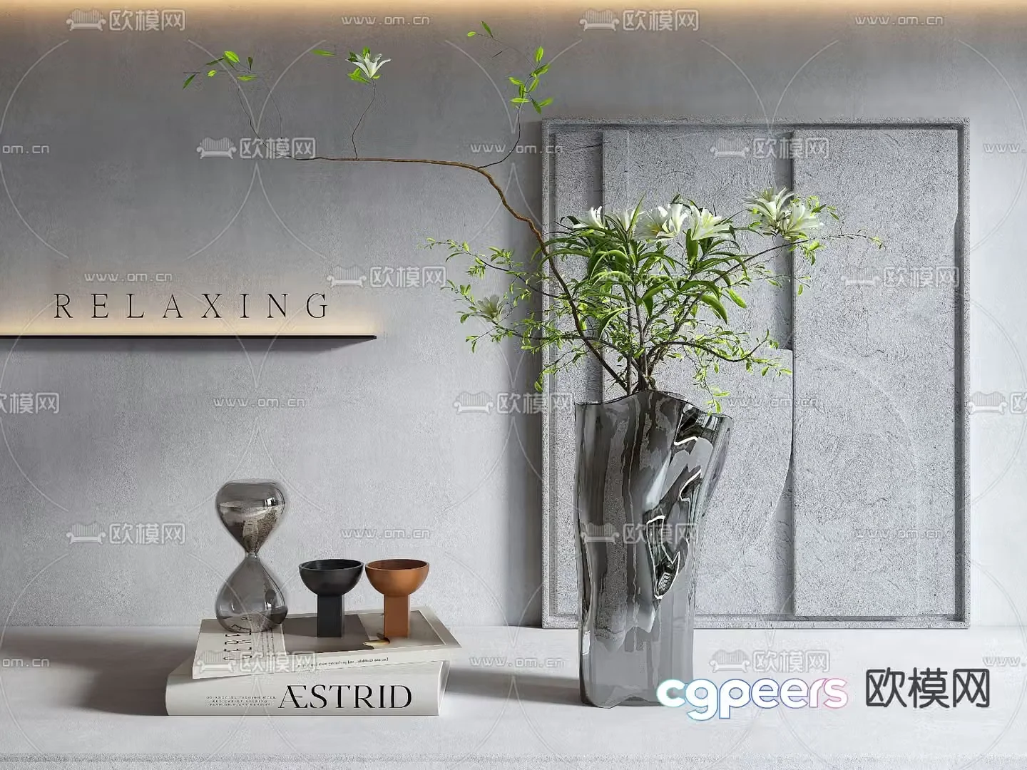 Vase ornaments ornaments Book 3D model