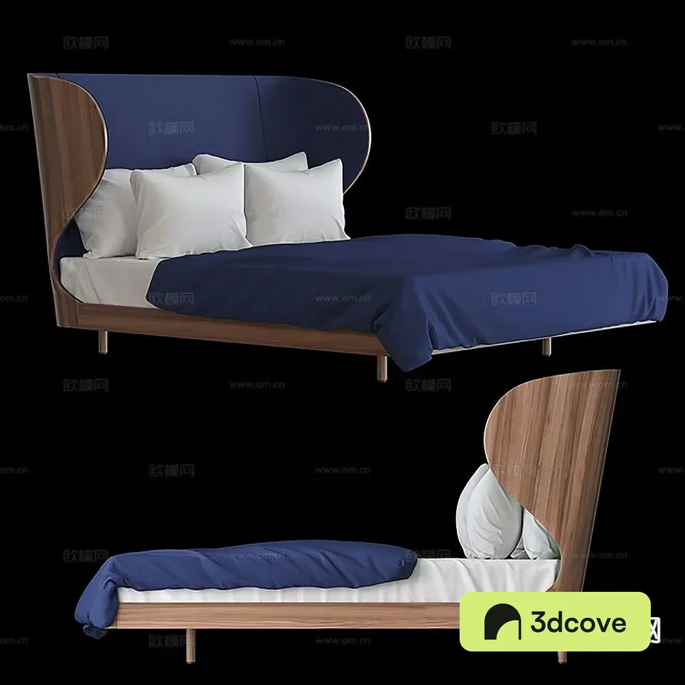 Modern double bed