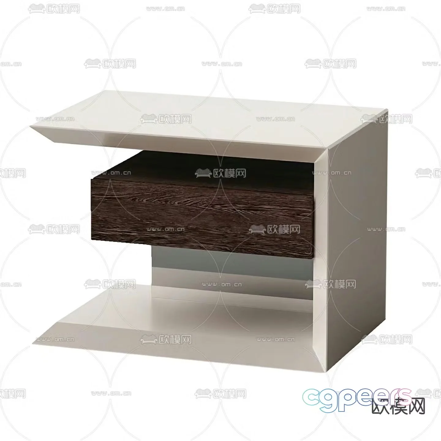 Modern bedside table 3d model