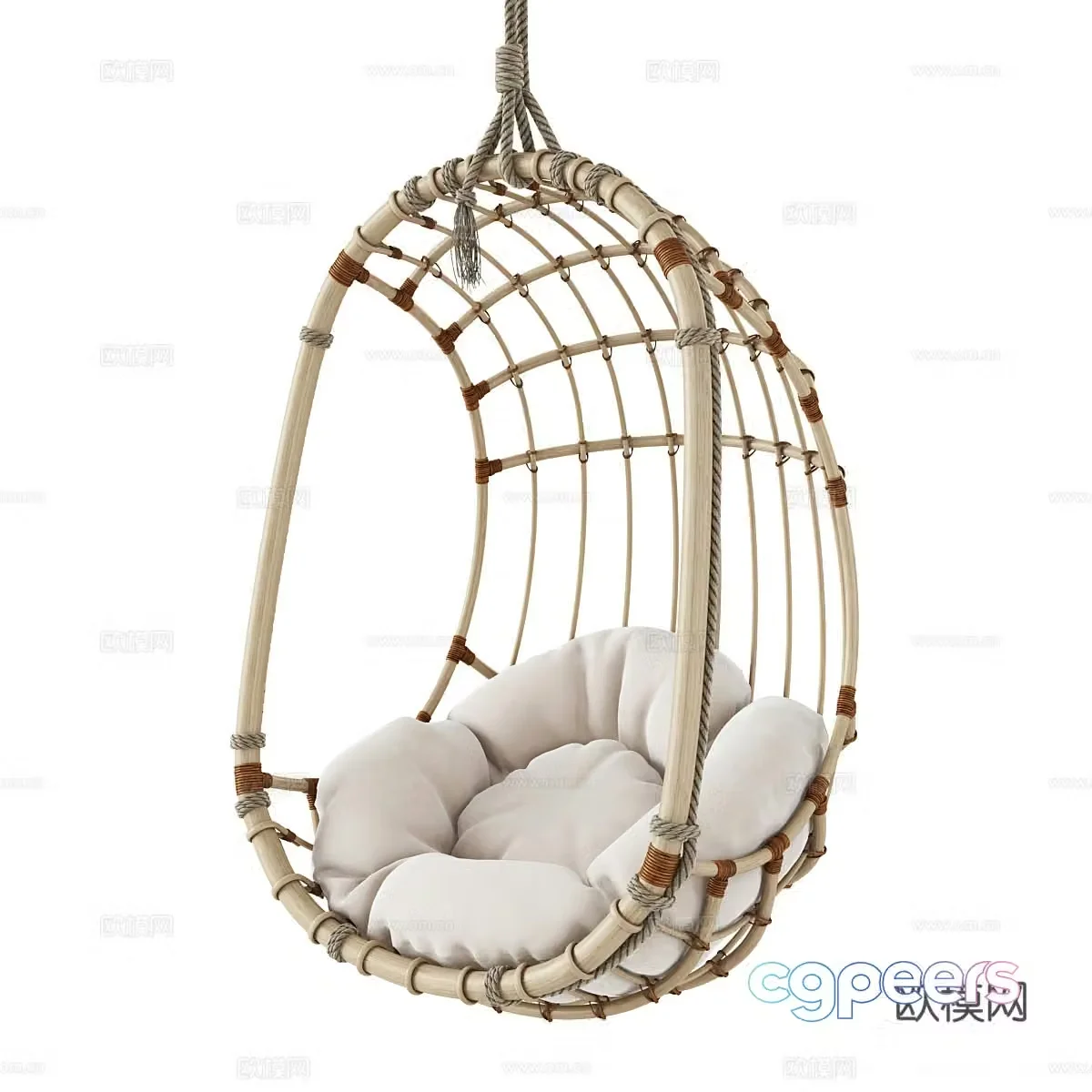 New Chinese style leisure chair 3D model