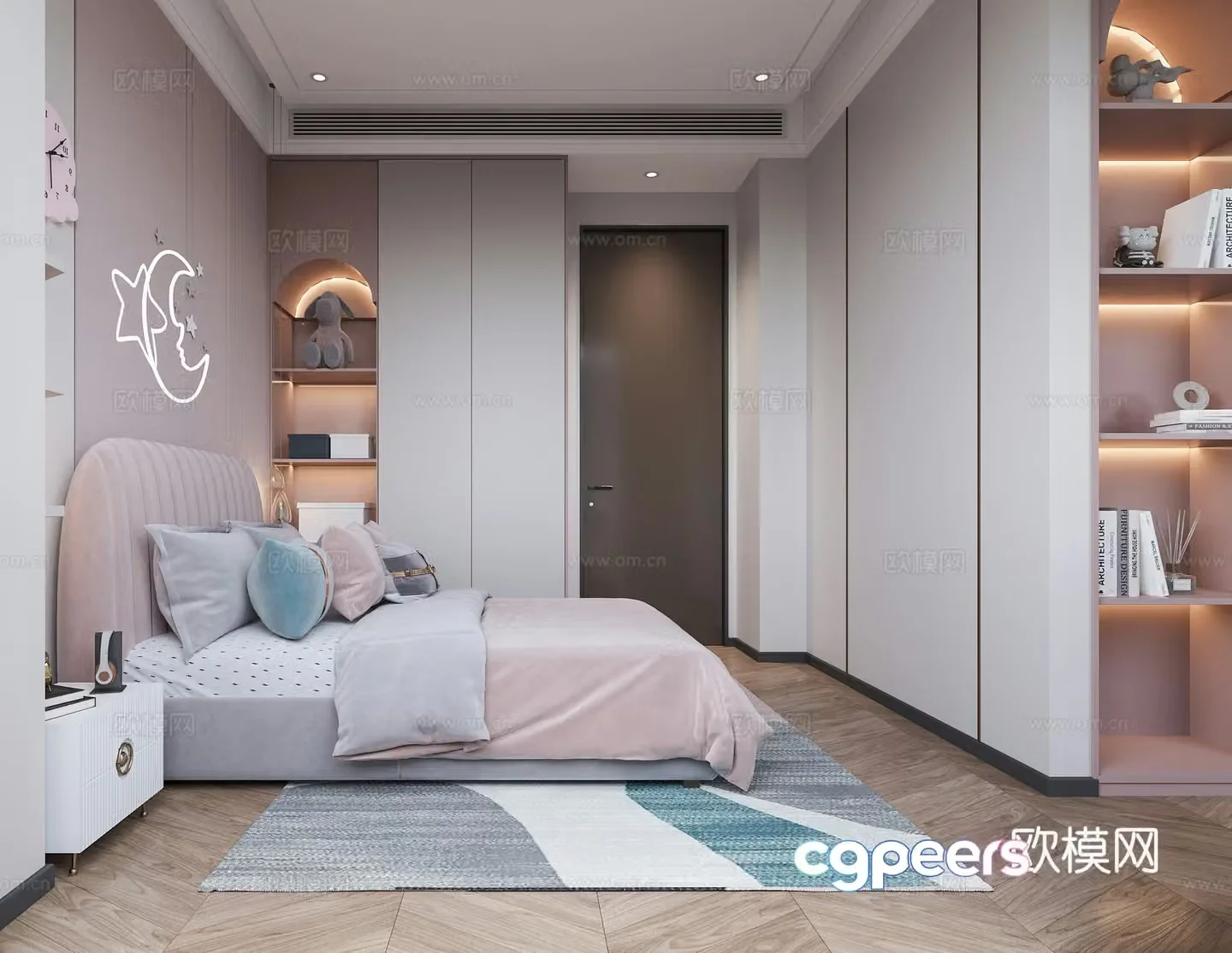 Modern children’s room 3d model