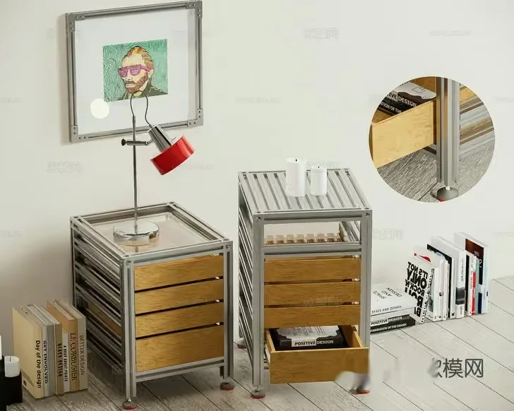 Modern Storage Furniture 3D Model – 5720 – VRAY Render
