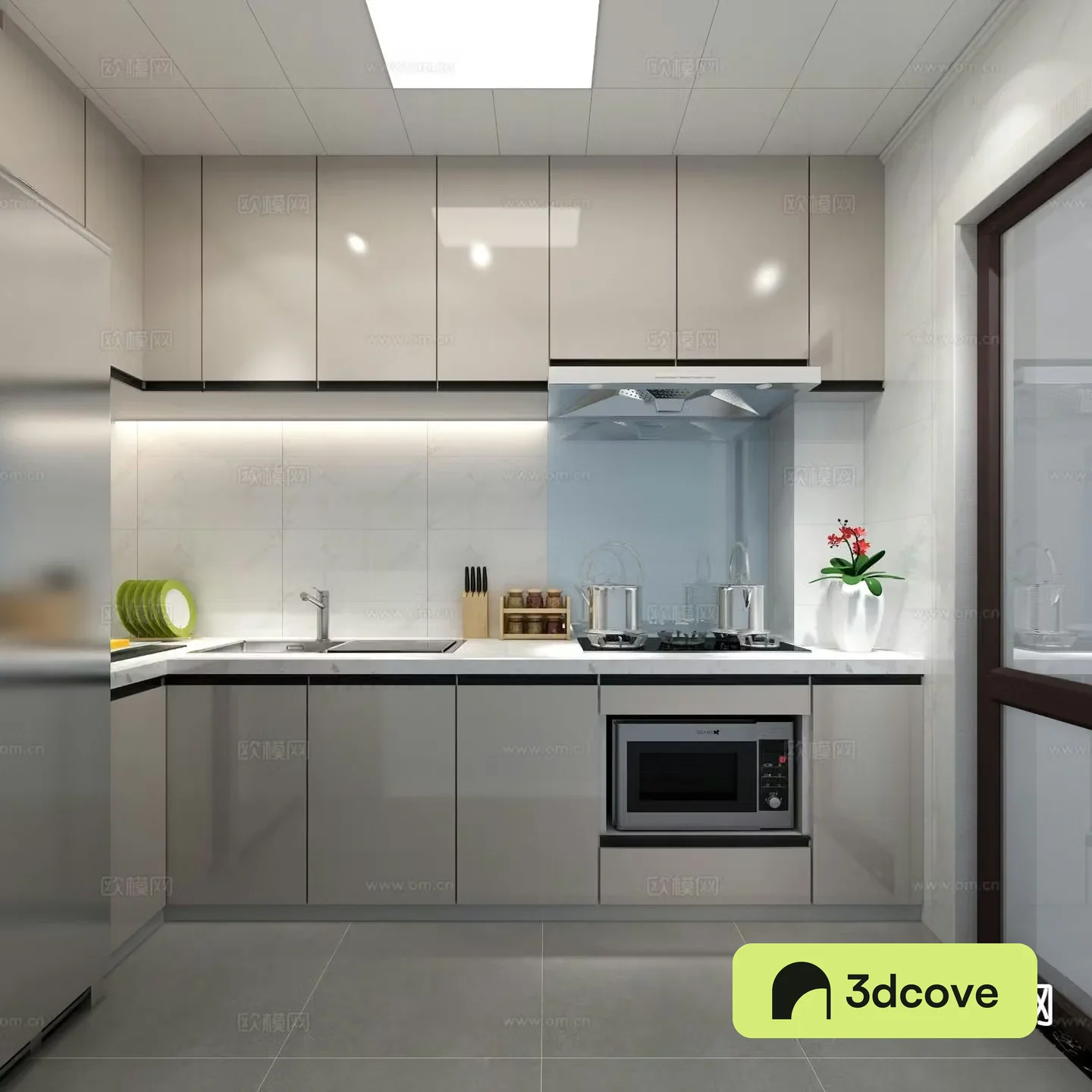 modern kitchen cabinet