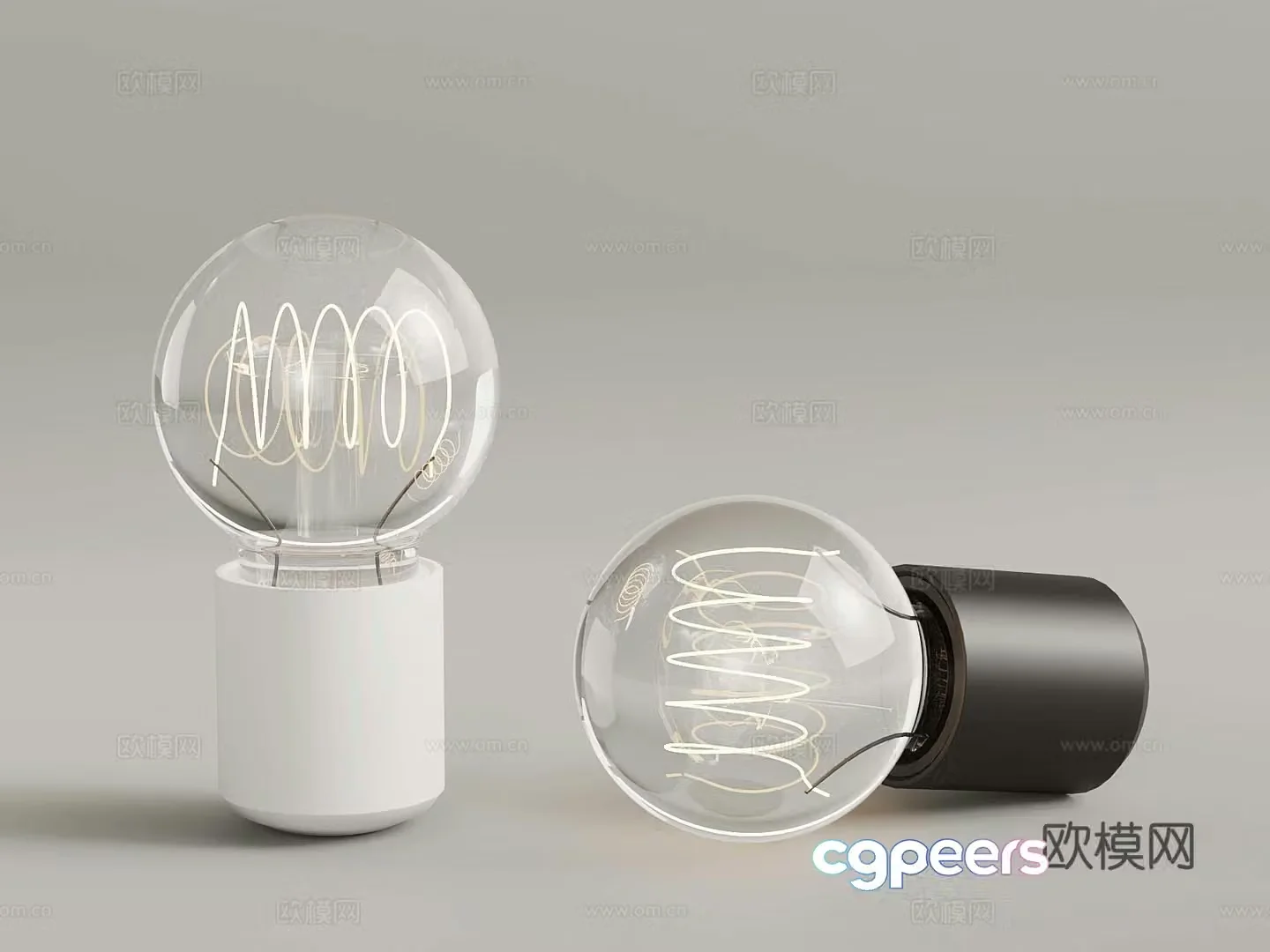 Modern light bulb 3d model