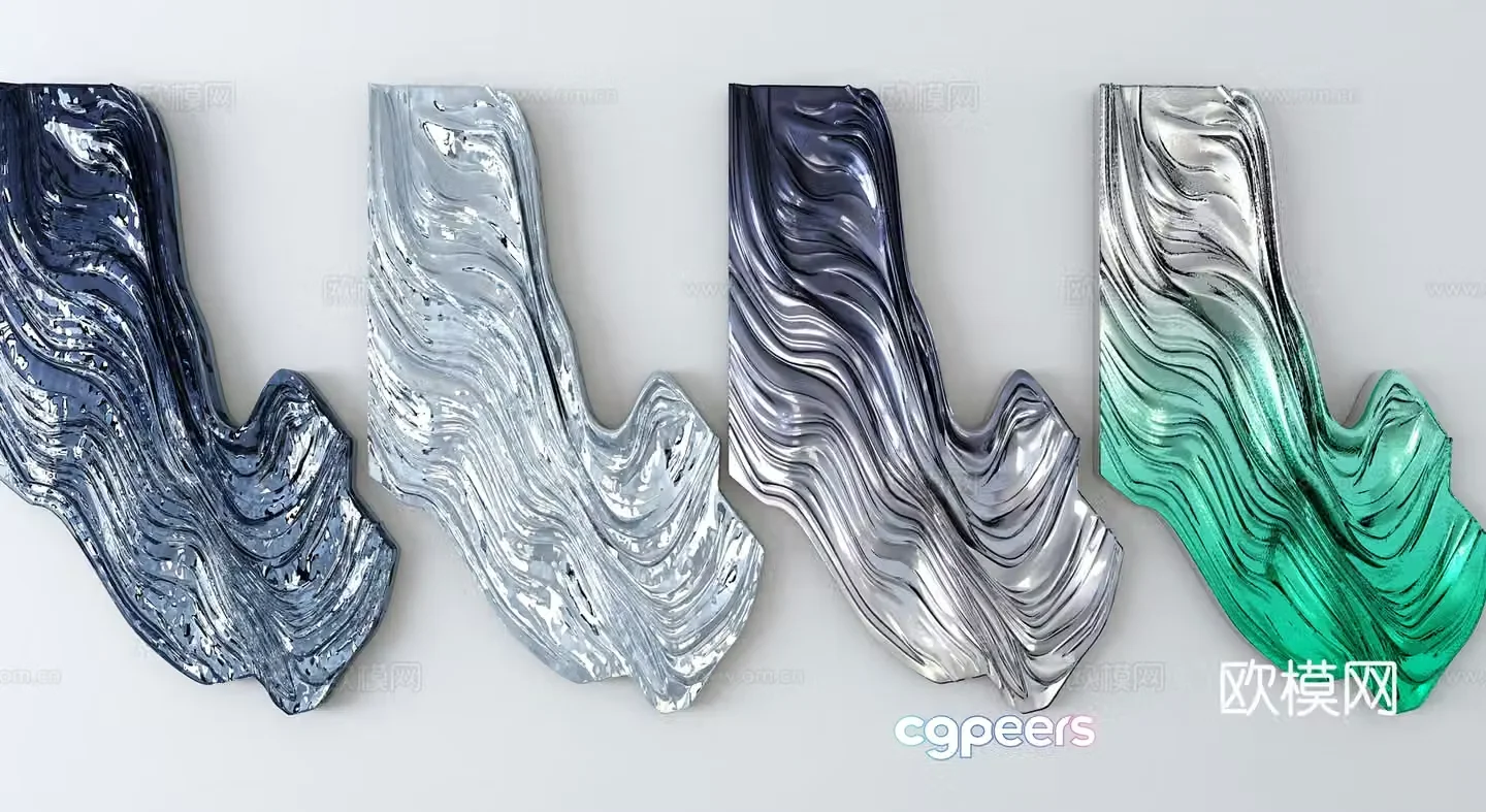 3D wall decoration model