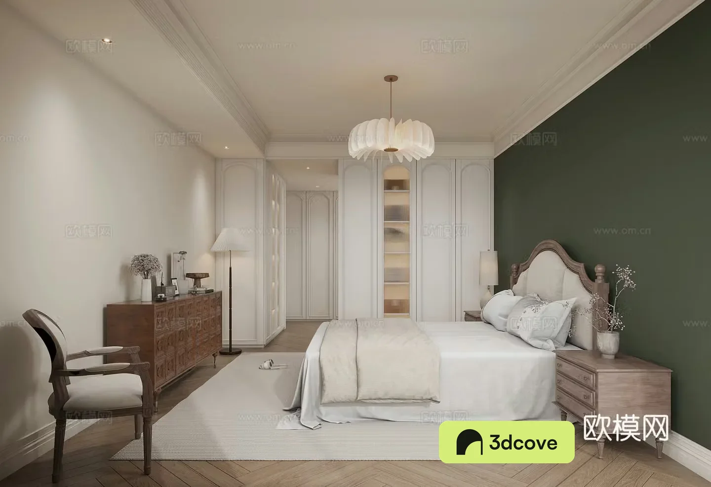 American bedroom French bedroom