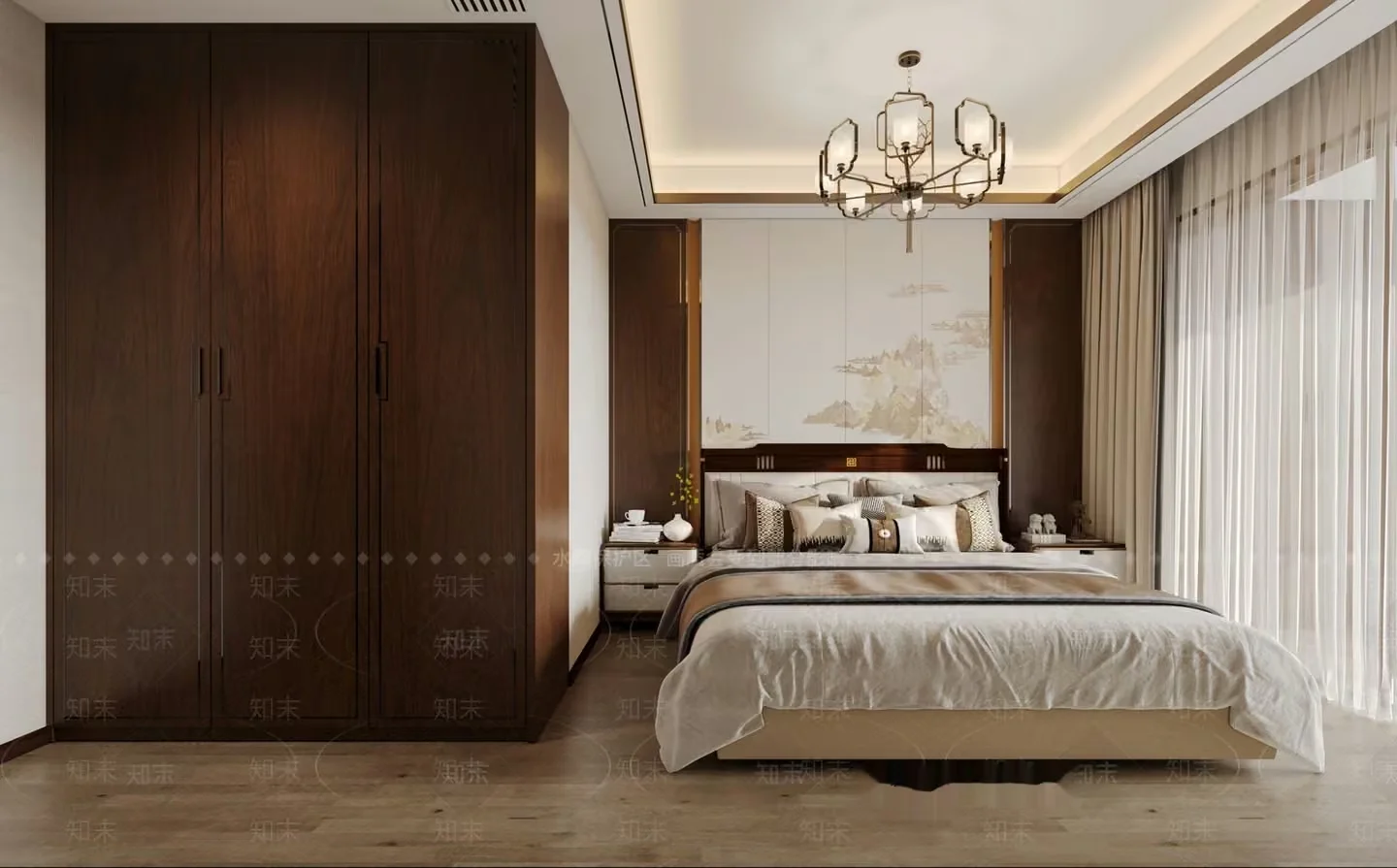 Cozy Bedroom 3D Model – 3770 – VRAY Render