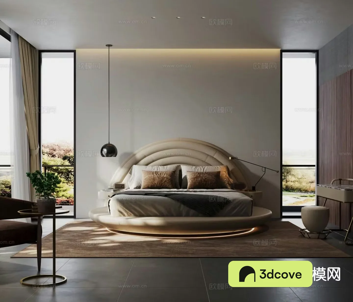 Modern double bed