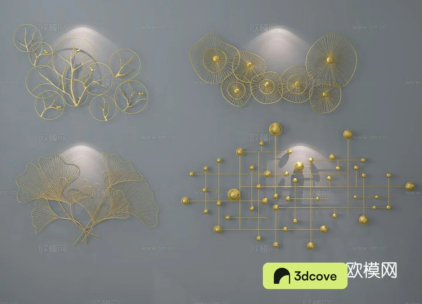 Light luxury three-dimensional wall decoration hanging decoration
