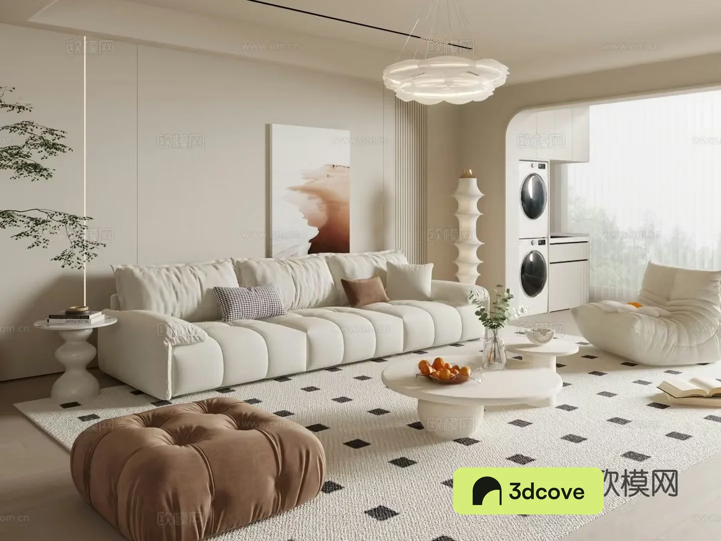 Cream style living room
