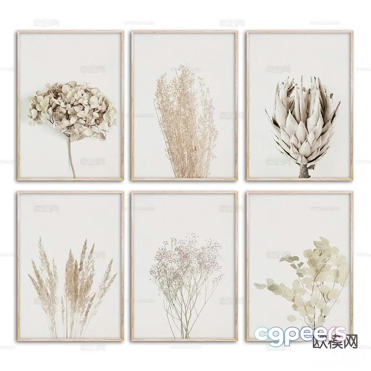 Decorative painting art painting hanging painting 3d model