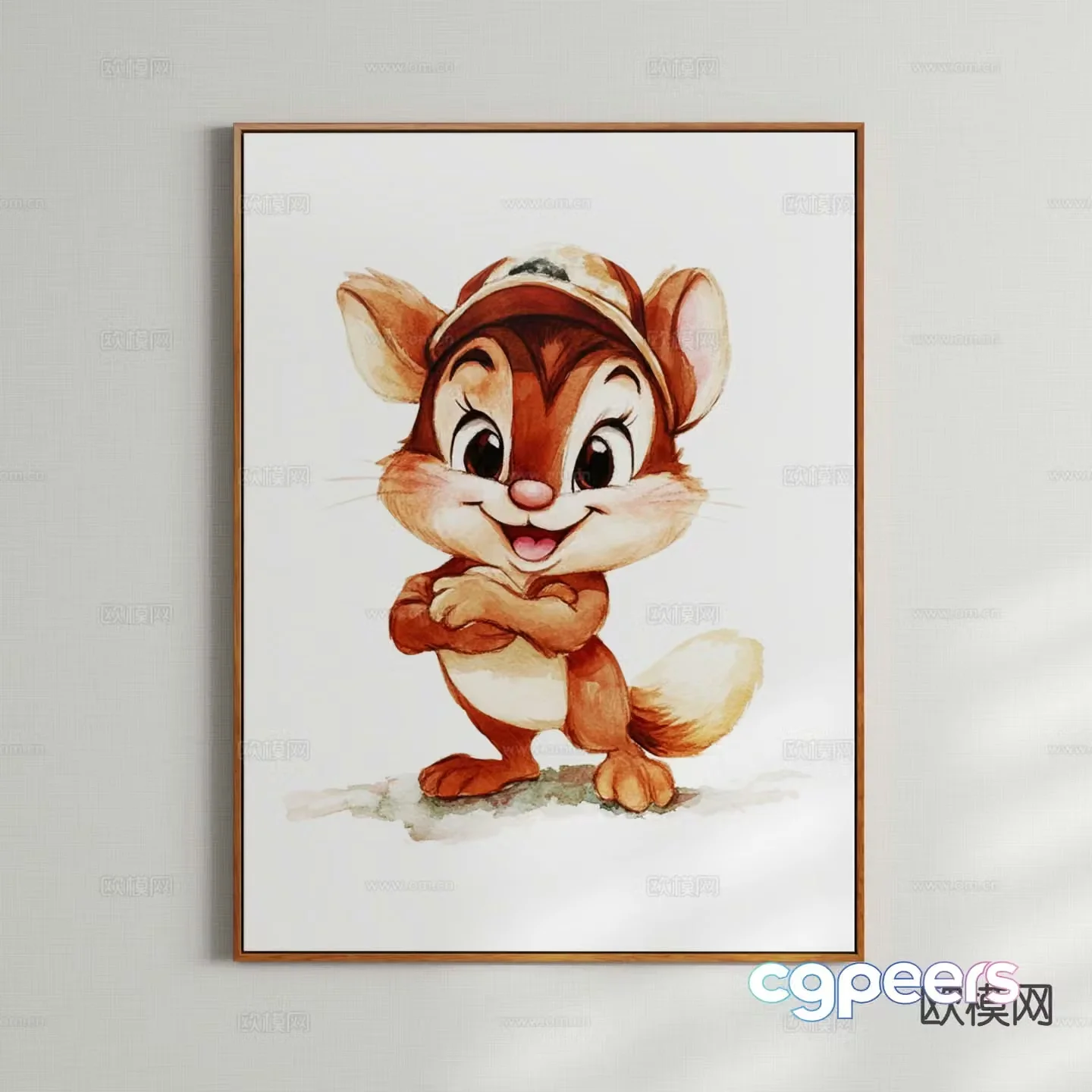 Decorative painting children’s painting cartoon painting hanging painting 3D model