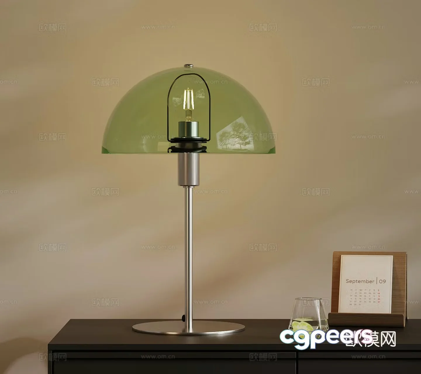 Modern desk lamp 3d model