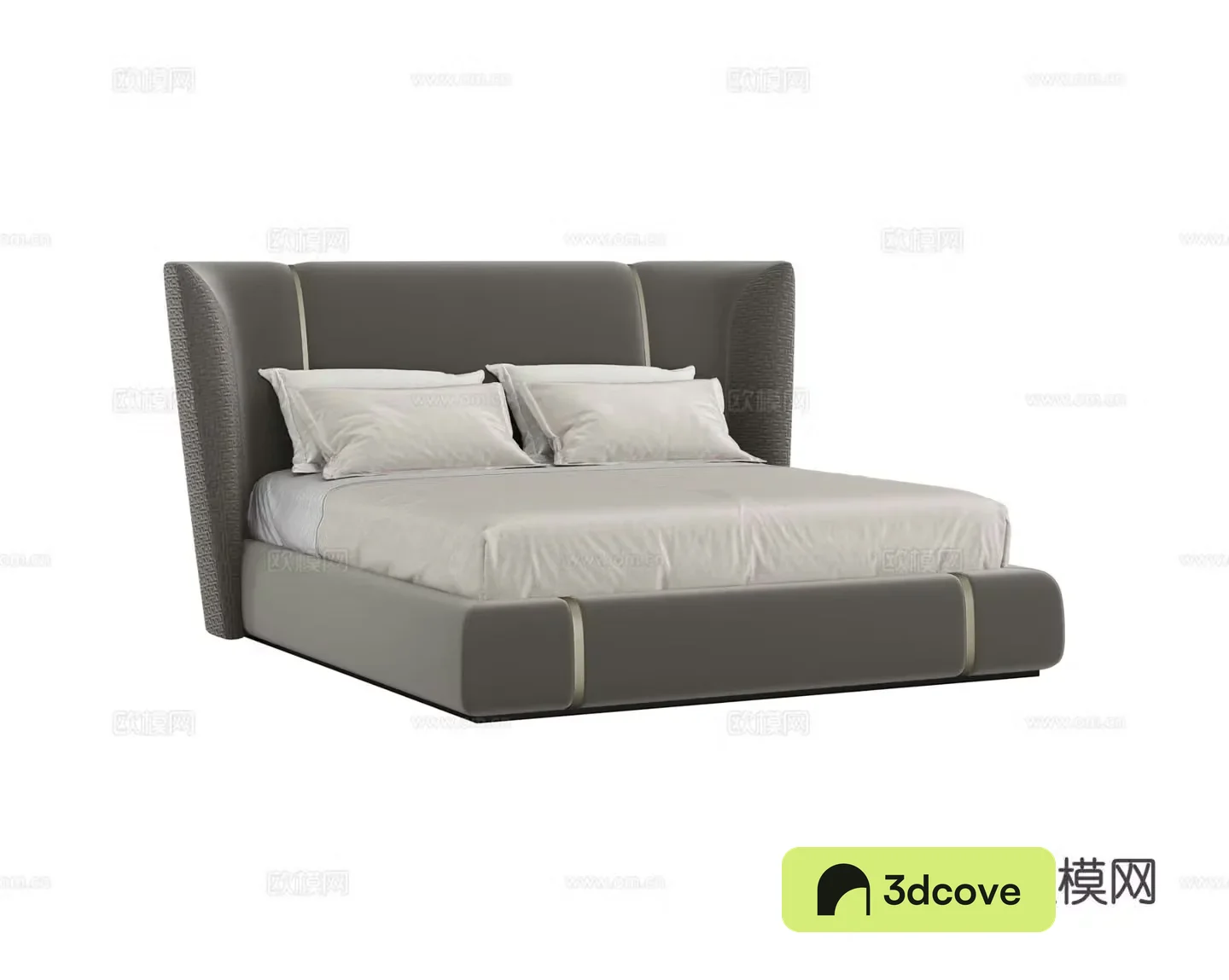 Light luxury double bed