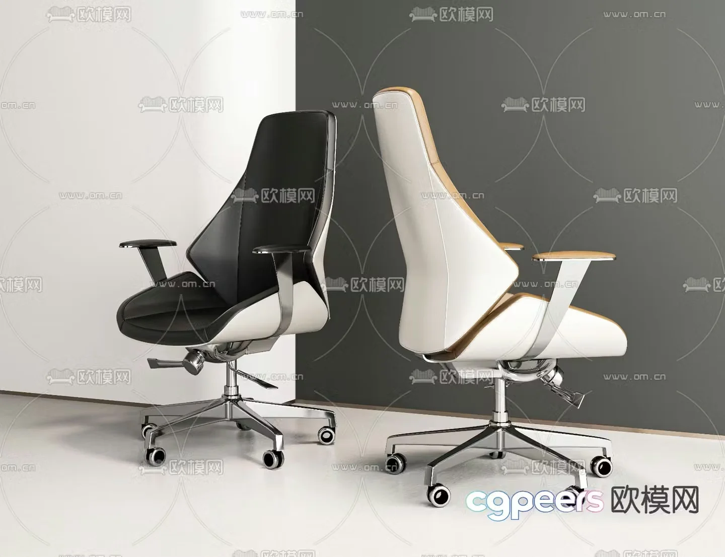 Office chair staff chair 3d model